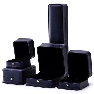 Buy Dark Purple Round-Corner PU Leather Jewelry Box Packaging for Luxury Storage online manufacture
