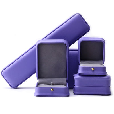 Eye Catching Purple Soft Velvet Jewelry Storage Box Package for Ring Pendant
