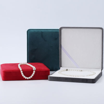 Buy Multiple Colors Soft Velvet Pearl Necklace Storage Case Slip No Villi Jewelry Box online manufacture