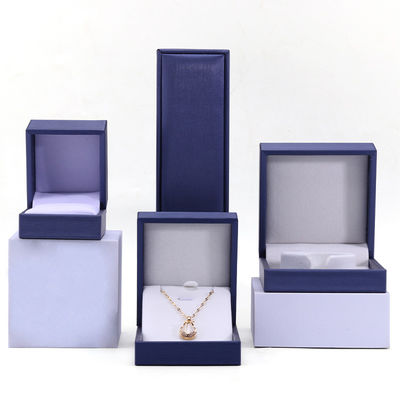 Brush Finishing Soft Faux Leather Jewelry Storage Box Package for Rings Pendant