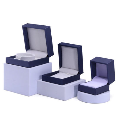Brush Finishing Soft Faux Leather Jewelry Storage Box Package for Rings Pendant