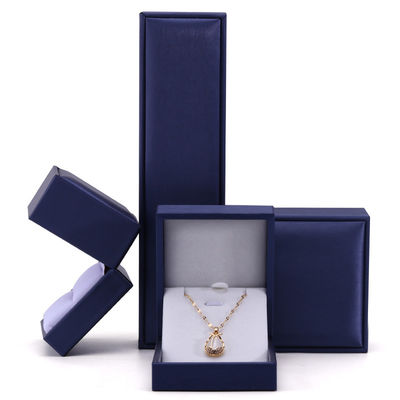 Brush Finishing Soft Faux Leather Jewelry Storage Box Package for Rings Pendant