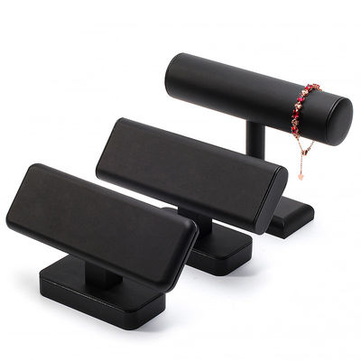 T Shaped Plastic Cylinder Jewelry Display Stand For Bracelet Pendant Watch Show