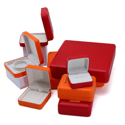 Buy Multi-Color Sleek Convex PU Leather Jewelry Storage Box for Luxury Packaging online manufacture