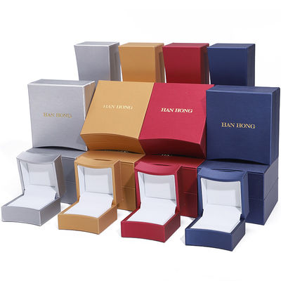 Buy Multi-Color Arc-Shaped PU Leather Jewelry Packaging Box Set for Ring Pendant online manufacture