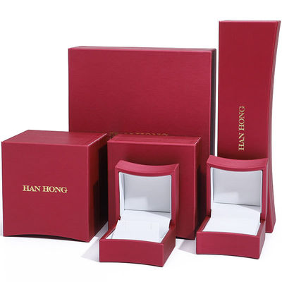 Buy Eye-Catching Arc-Shaped PU Leather Jewelry Storage Organizer Luxury Box Package online manufacture