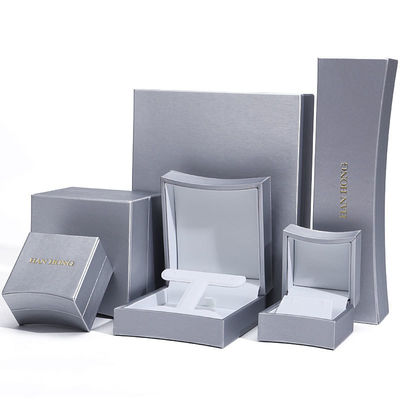 Buy Silver Captivating Arc-Shaped PU Leather Jewelry Box Luxury Storage Packaging online manufacture