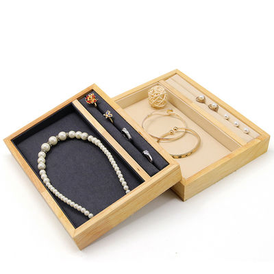 Buy Solid Wooden Multi-Function Jewelry Display Holder Tray for Ring Pendant Ear Stud online manufacture