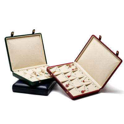 Buy Pebble Grain Leather Jewelry Box Packaging Storage Case For Ear Studs Pendant online manufacture