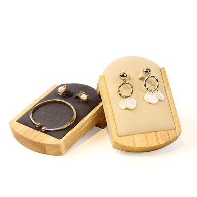 OEM Discreet Wooden Earrings Display Holder Jewelry Pendant Exhibition Props