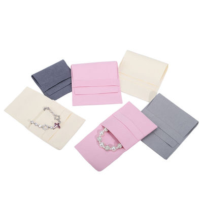 Compact Simple Soft Velvet Jewelry Packaging Envelope Pocket Mini Pendant Pouch