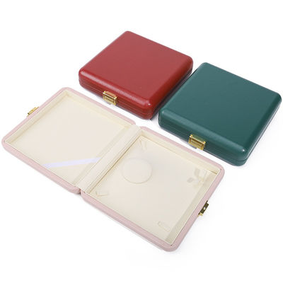 Spacious Space Multifunctional PU Leather Jewelry Organizer Box Buckle Closure