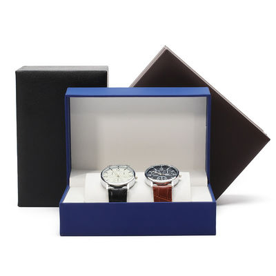 Multi Function Dual Pack Hard Paper Watch Box DustProof Luxury Packaging Case