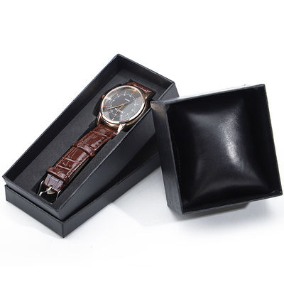 Linen Texture Noble Soft PU Leather Watch Packaging Case Luxury Storage Box