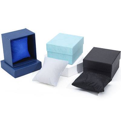 Single Slot Twill Grain Paper Watch Box Packaging with Detachable Pillow