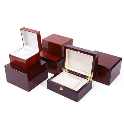 Exquisite Glossy Wooden Luxury Watch Storage Case Watch Holder Box Customizable
