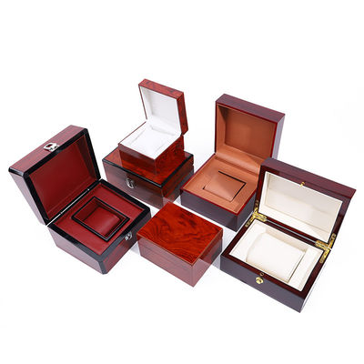 Exquisite Glossy Wooden Luxury Watch Storage Case Watch Holder Box Customizable