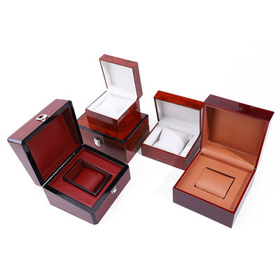 Exquisite Glossy Wooden Luxury Watch Storage Case Watch Holder Box Customizable