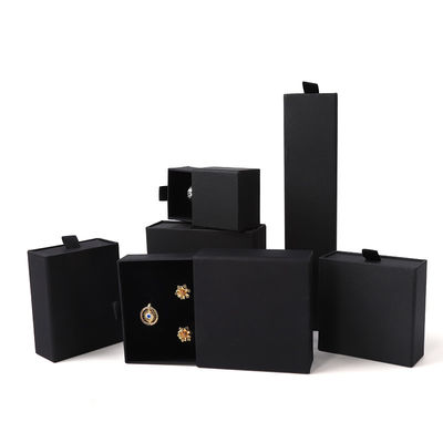 Rectangular jewellery Box Eco Friendly square paper pink drawer Jewelry Box