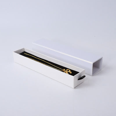 Wholesale manufacturing Eco Friendly high quality gift Jewellery Box Personalized Custom Ring Necklace Earring Bracelet Packaging white Cardboard Paper Drawer Jewelry Box with logo