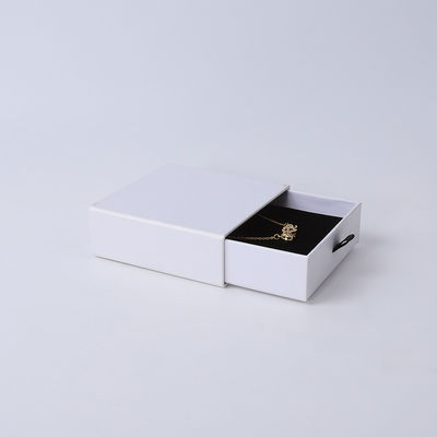 Wholesale manufacturing Eco Friendly high quality gift Jewellery Box Personalized Custom Ring Necklace Earring Bracelet Packaging white Cardboard Paper Drawer Jewelry Box with logo