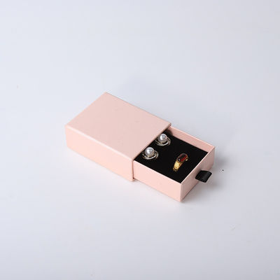 Wholesale manufacturing Eco Friendly high quality gift Jewellery Box Personalized Custom Ring Necklace Earring Bracelet Packaging pink Cardboard Paper Drawer Jewelry Box with logo