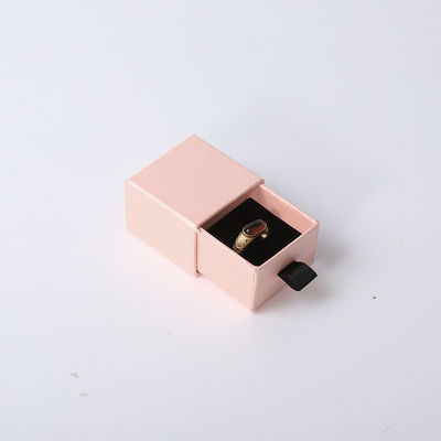 Wholesale manufacturing Eco Friendly high quality gift Jewellery Box Personalized Custom Ring Necklace Earring Bracelet Packaging pink Cardboard Paper Drawer Jewelry Box with logo