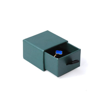 Rectangular jewellery Box Eco Friendly square paper green drawer Jewelry Box