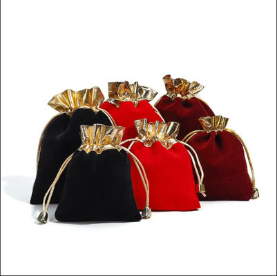 Luxury Double Ring Box Personalized Custom Velvet High End Jewellery Engagement Ring Packaging Box