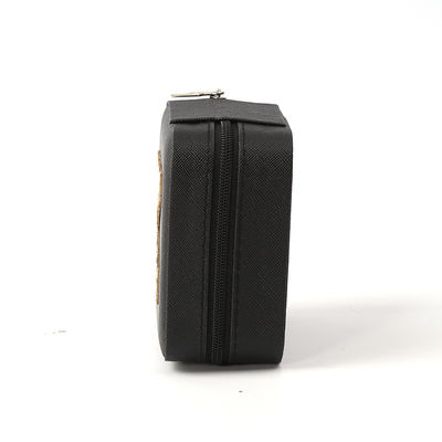 Luxury Jewellery Gift Storage Box Custom Logo Portable Small Leather Black Organizer Travel Case