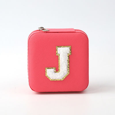 Buy Luxury Jewellery Gift Storage Box Custom Portable Small Leather Rose Red Jewelry Organizer Travel Case online manufacture