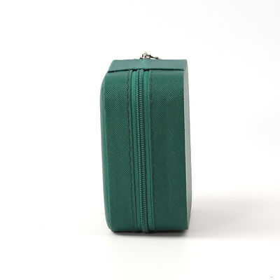 Jewellery Gift Storage Box Custom Portable Small Leather Dark Green Jewelry Organizer  Jewelry Storage Box