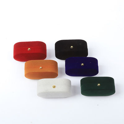 Custom Velvet Ring Box Packaging For Wedding And Engagement Jewelry