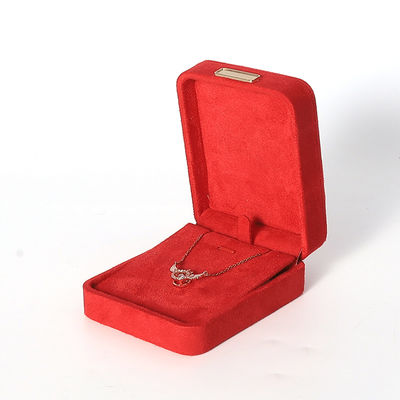 Wholesale manufacturing Luxury Jewellery Box Personalized Custom high end Necklace Bracelet Earrings Ring jewelry set Packaging Velvet red Jewelry Box with logo