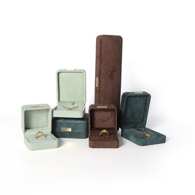 Wholesale manufacturing Luxury Jewellery Box Personalized Custom high end Necklace Bracelet Earrings Ring jewelry set Packaging handmade Velvet Jewelry Box with logo