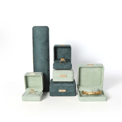 Wholesale manufacturing Luxury Jewellery Box Personalized Custom high end Necklace Bracelet Earrings Ring jewelry set Packaging handmade Velvet Jewelry Box with logo