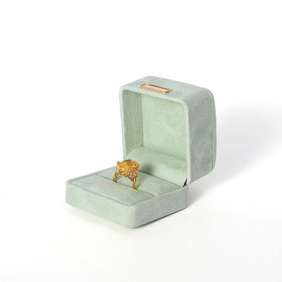 Wholesale manufacturing Luxury Jewellery Box Personalized Custom high end Necklace Bracelet Earrings Ring jewelry set Packaging Velvet light green Jewelry Box with logo