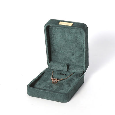 hign end luxury green flannel velvet Jewellery Box for bracelet Necklace ring Earring