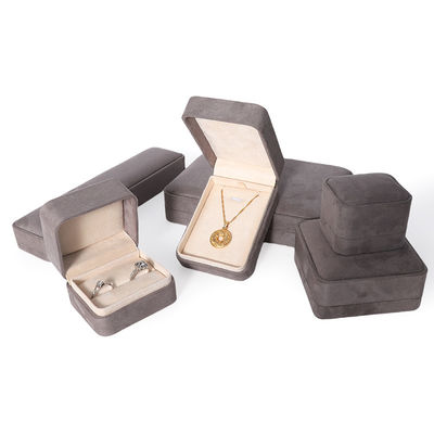 Premium Gray Jewellery Packaging Box Custom Hign End Big Jewelry Set Necklace Bracelet Earrings Ring Packaging