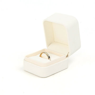 Handmade Square White Leather Jewellery Packaging Box Custom Luxury Big Jewelry Set Box For Necklace Bracelet Earrings Ring Packaging