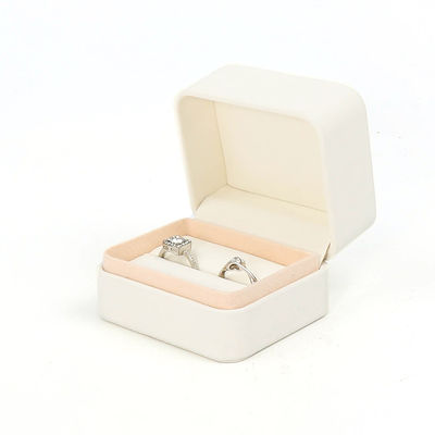Handmade Square White Leather Jewellery Packaging Box Custom Luxury Big Jewelry Set Box For Necklace Bracelet Earrings Ring Packaging