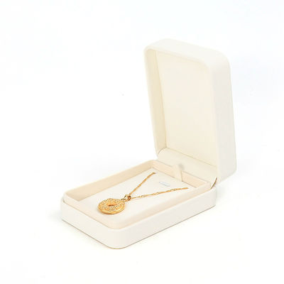 Handmade Square White Leather Jewellery Packaging Box Custom Luxury Big Jewelry Set Box For Necklace Bracelet Earrings Ring Packaging