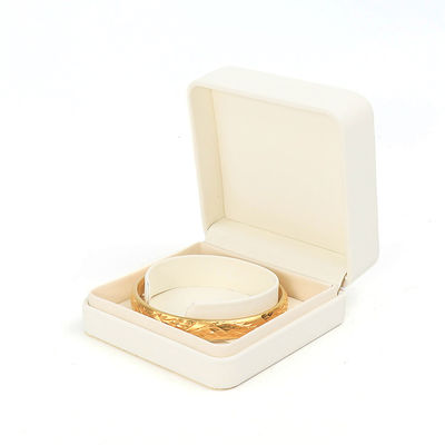 Handmade Square White Leather Jewellery Packaging Box Custom Luxury Big Jewelry Set Box For Necklace Bracelet Earrings Ring Packaging