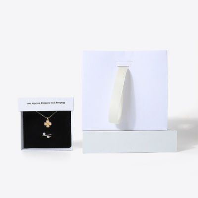 China manufacturing wholesale high quality Necklace Earring Bracelet ring box Jewellery packaging Personalized Custom Eco Friendly Cardboard Paper white Drawer Jewelry Box with logo