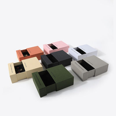 Buy China manufacturing wholesale high quality Necklace Earring Bracelet ring box Jewellery packaging Personalized Custom Eco Friendly Cardboard Paper white Drawer Jewelry Box with logo online manufacture