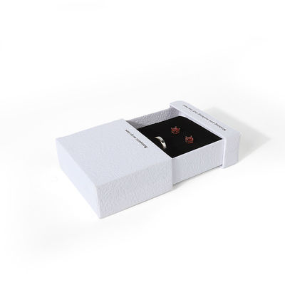 China manufacturing wholesale high quality Necklace Earring Bracelet ring box Jewellery packaging Personalized Custom Eco Friendly Cardboard Paper white Drawer Jewelry Box with logo