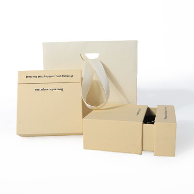 Buy China manufacturing wholesale high quality Necklace Earring Bracelet ring box Jewellery packaging Personalized Custom Eco Friendly Cardboard Paper Yellow Drawer Jewelry Box with logo online manufacture