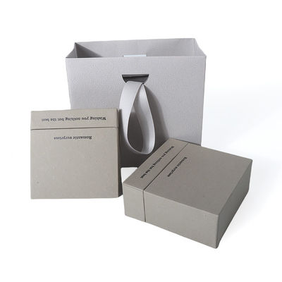 China manufacturing wholesale high quality Necklace Earring Bracelet ring box Jewellery packaging Personalized Custom Eco Friendly Cardboard Paper gray Drawer Jewelry Box with logo