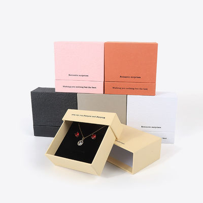 China manufacturing wholesale high quality Necklace Earring Bracelet ring box Jewellery packaging Personalized Custom Eco Friendly Cardboard Paper Drawer Jewelry Box with logo