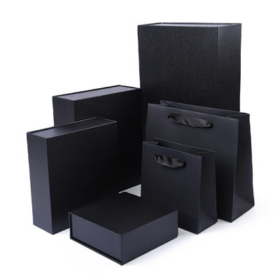 Wholesale manufacturing high quality Magnetic Gift Box Packaging Custom logo luxury Eco Friendly Cardboard Paper Black Magnetic Jewelry Box